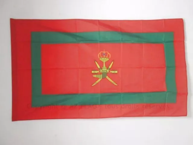 DRAPEAU ETENDARD ROYAL DU SULTAN DE OMAN 150x90cm - DRAPEAU SULTANAT D'OMAN 90 x