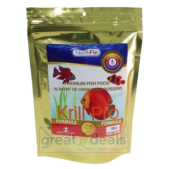 NORTHFIN KRILL PRO Formula 6mm Slow Sinking Pellets 500g Premium Jumbo