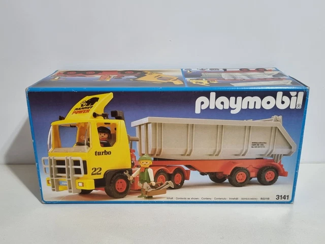 PLAYMOBIL 3141 ANTIGUO Caja Camion Mammut Remolque Volquete