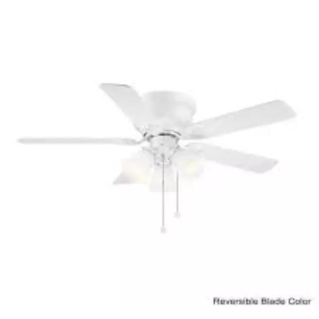 NEW!! Clarkston II 44 in. LED Indoor White Ceiling Fan with Light Kit