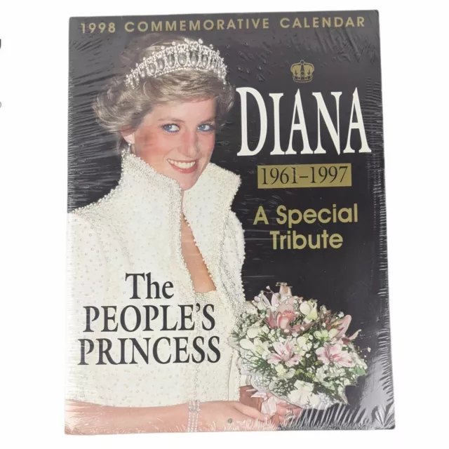 DIANA THE PEOPLES Princess 1998 Commemorative Calendar A special