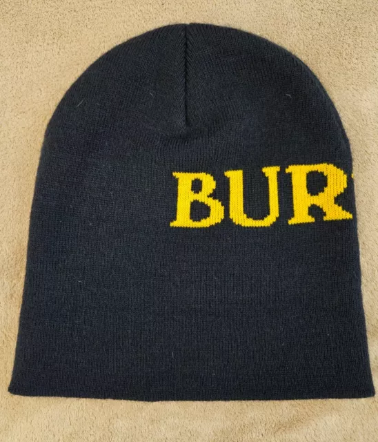 Burton Men’s Duxbury Navy Gold Beanie Acrylic Knit 2