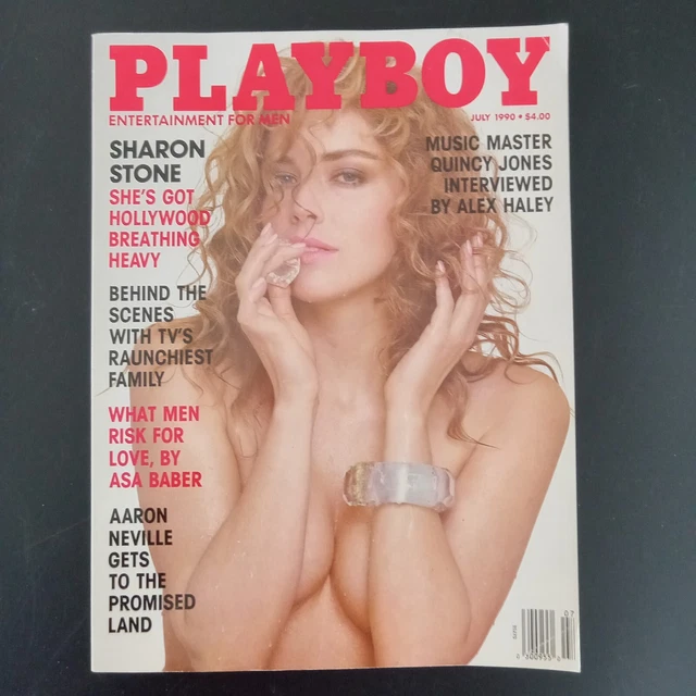 PLAYBOY JULY 1990 Sharon Stone Jaqueline SheenJackson Quincy Jones
