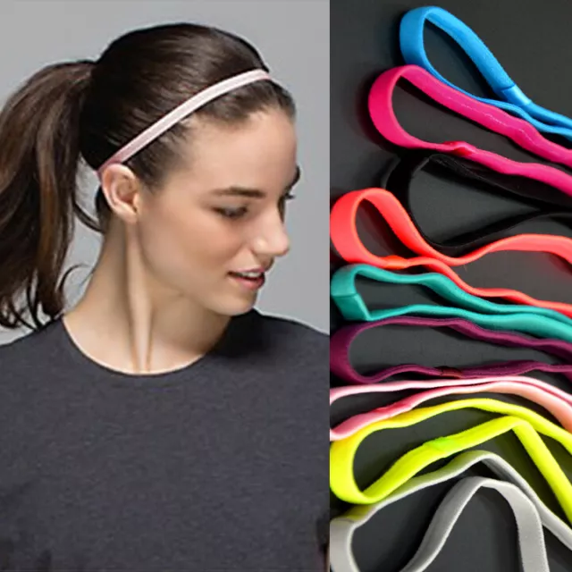 UK Women Man Headband Hair Rope Elastic Yoga Sports Gym Stretch Band AccessoriZ1