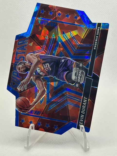2022-23 Panini Contenders Optic #8 Kevin Durant /75 (Superstar Blue Cracked Ice)