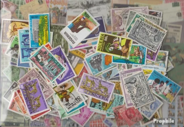 Briefmarken Nigeria 200 verschiedene Marken