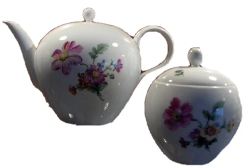Lot De 2 Petites Théières De Collection – Formes Tulipe Et Tournesol, Céramique, Neuves