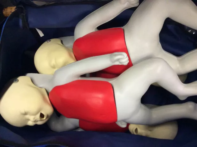 5x Nasco Life/Form Baby Buddy Infant  CPR Training Manikin EMT Nursing & Duffle