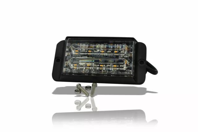 12v 24v Ambra LED Rosso Rettangolare Lampeggiante Luce Strobo Recupero Camion