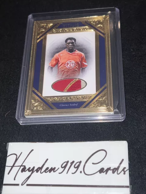 2023 Futera Unique Clarence Seedorf 23kt Gold Frame Patch PW Inter Vs Ac Milan