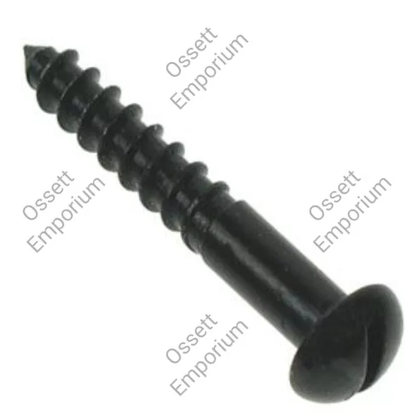 Black Japanned Slotted Round Head Slot Dome Head Wood Screws