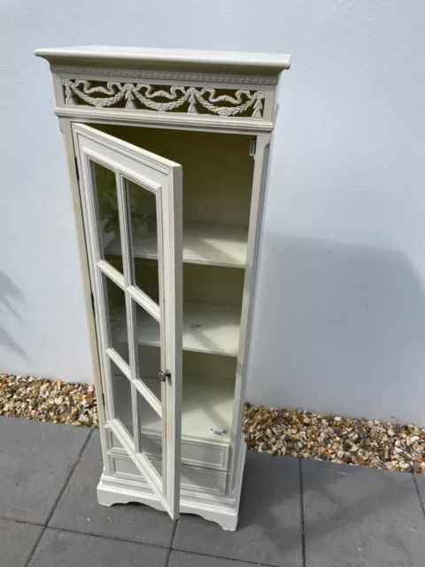 French shabby chic vintage furniture display cabinet