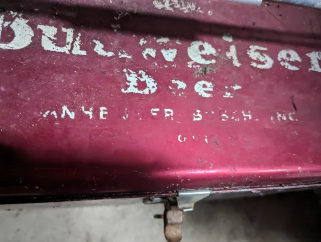 Budweiser Vintage Metal Cooler Handles