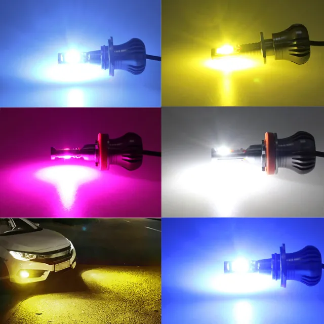 Strobe Flash LED Fog Driving Light Bulbs DRL H1 H3 H9 H11 9005 HB4 9006 880 881 3