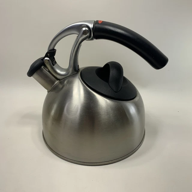 OXO Uplift Good Grips 2Qt/1.9L Brushed Stainless Steel Whistling Tea Kettle