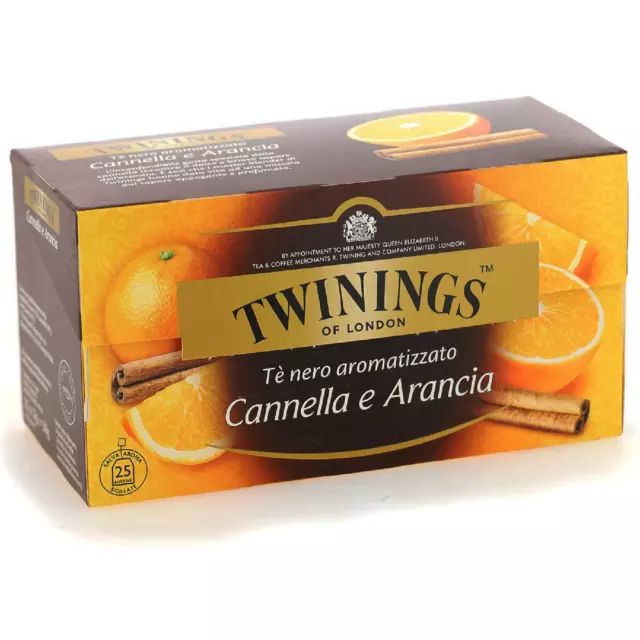 Te' Twinings Aromatisés Cannelle Et Orange 25 Filtres Thé Noir Cinnamon Tea