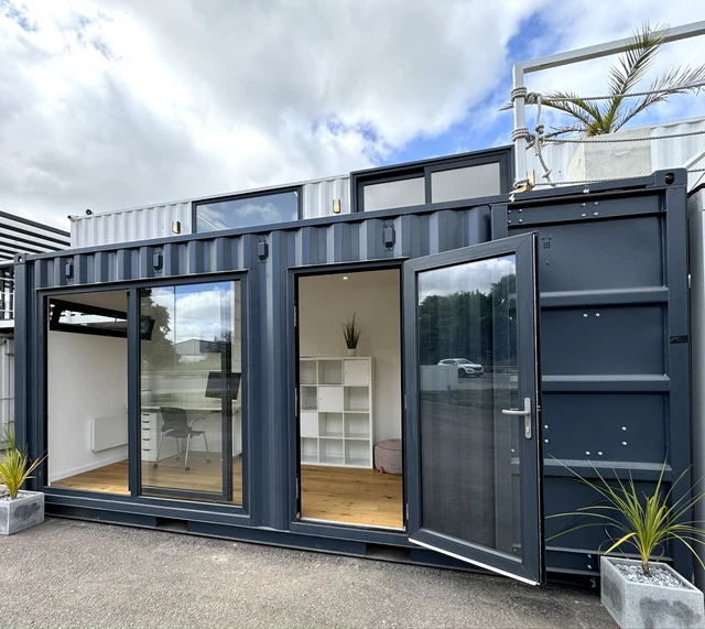 Portable Container System Between Building 20X8FT CUSTOM SHIPPING CONTAINER CONVERSION | Portable Building ...