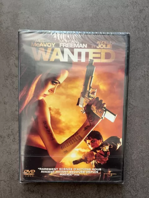 Dvd 📀 Wanted - Morgan Freeman - Angelina Jolie - Neuf sous blister