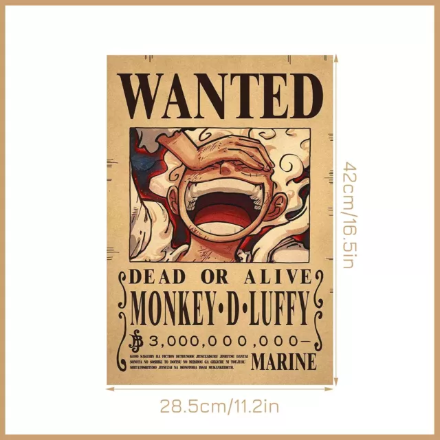 Ubephant One Piece Poster 10Pcs Affiche One Piece Anime Wanted Posters Papier... 2