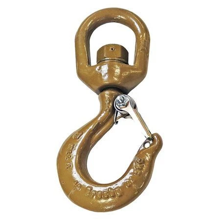 Crosby 1048859 Swivel Hook,Alloy Steel,14,000 Lb.,Gold