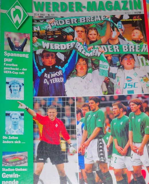 2001/02 1.BUNDESLIGA SV Werder Bremen FC St.Pauli EUR 2,99 PicClick DE