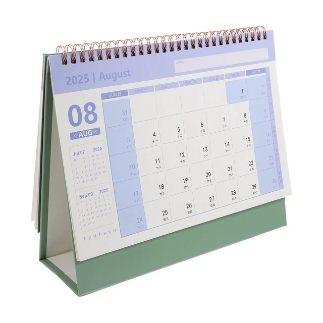2025 DESK CALENDAR Household Stand up Table Calendars Yearly Daily ...