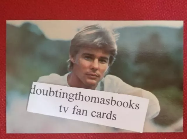 Jan Michael Vincent Airwolf Vintage Photo Tv Fan Card, fac. signed  Tamkin