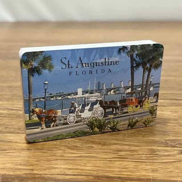 Vintage St. Agustine Souvenir Playing Cards New Unopened Deck Sealed Florida