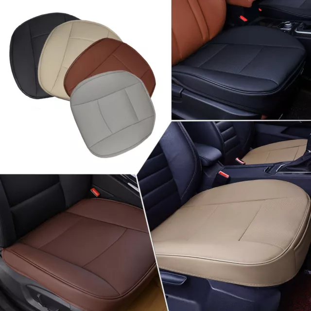 PU Leather Deluxe Car Cover Seat Protector Cushion Black Front Cover Universal