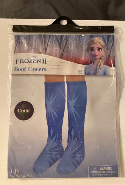 Disney Frozen 2 Queen Elsa Boot Covers Dress Up Halloween Costume Accessory KIDS