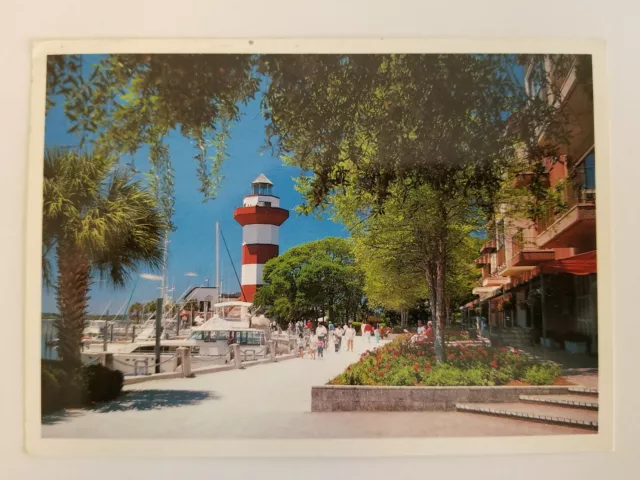 Hilton Head Island Harbour Town South Carolina Sea Pines Plantation Postcard old