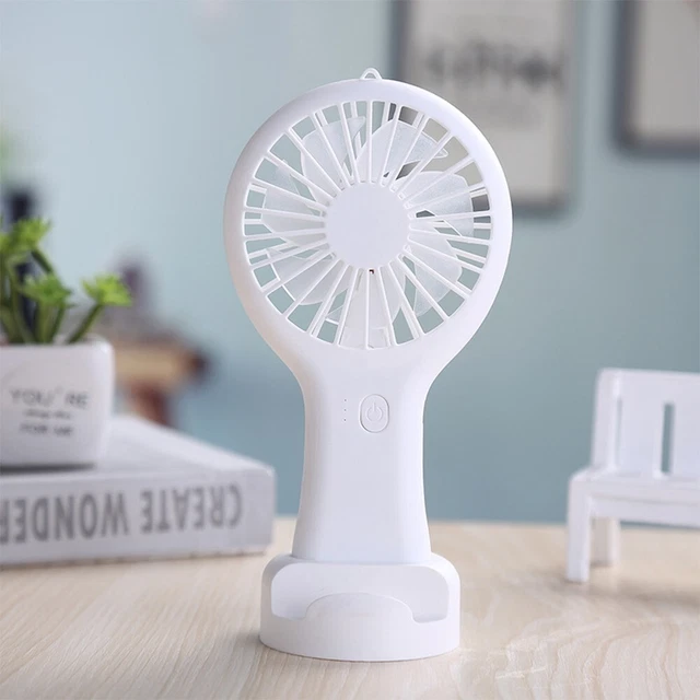 Mini Ventilateur Portable Bleu - Pour Voiture, Sac à Main, Poche - 3 Vitesses - Neuf