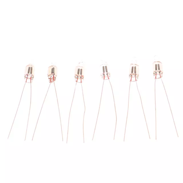 20Pcs Neon Indicator Light Red Signs 5mm Neon Lamp Glow 5X13mm 220v BulEL