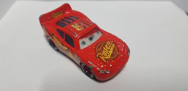 Voiture Disney Pixar Cars diecast flash mc queen rust eze  1:55 7 CM yeux mobile