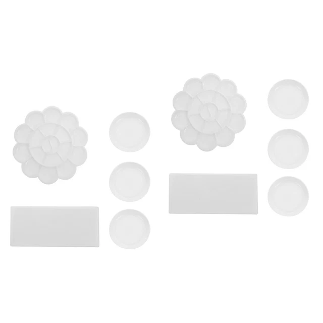2 Sets Porcelain Paint Accessory Tray Painting Board Kids Paint Tray
