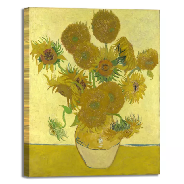 Van Gogh i girasoli 2 design quadro stampa tela dipinto telaio arredo casa