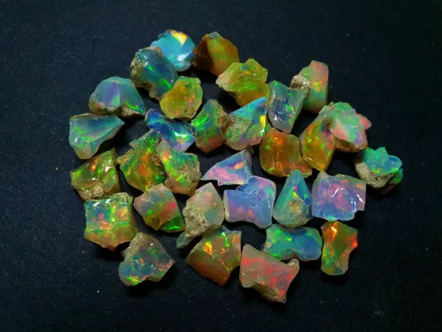 Lot de pierres précieuses brutes en vrac opale éthiopienne naturelle de...