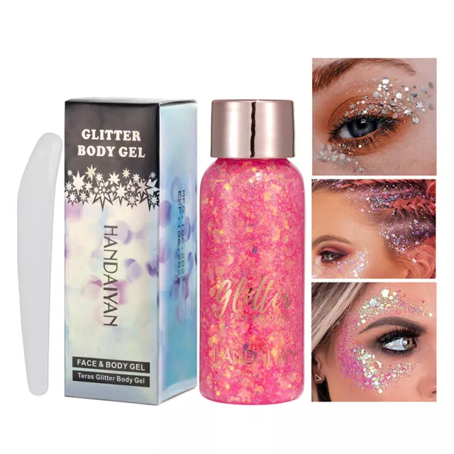 Eye Glitter Nail Hair Body Face Stickers Gel Art Loose Sequin Cream Makeup 《 3