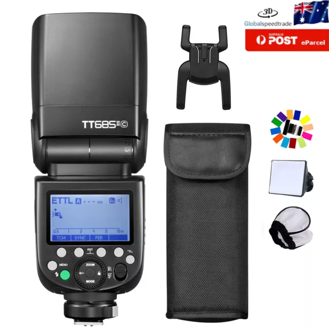 Godox TT685IIC 2.4G Wireless TTL HSS Speedlite Flash For Canon Camera