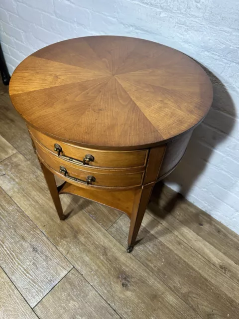 Vintage Yew Wood Table / Lamp Table . Free Delivery Available