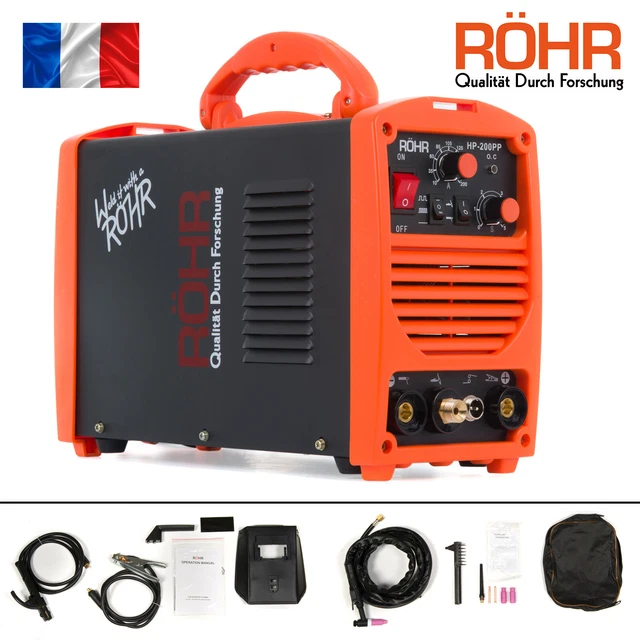 Röhr Poste à souder à l'arc portable soudeuse onduleur/TIG MMA / MOSFET 200 amp