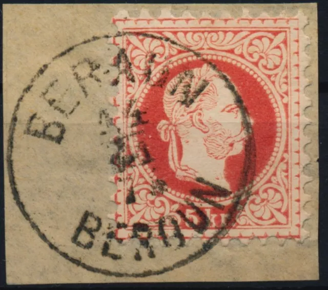 ÖSTERREICH 1867 5kr, BERAUN/BEROUN (B) Schön, attraktiv!