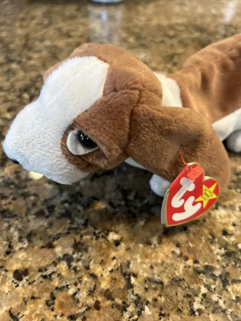 Ty Beanie Baby TRACKER Plush Basset Hound Dog 1998