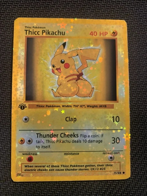 Thicc Pikachu Card FOR SALE! - PicClick