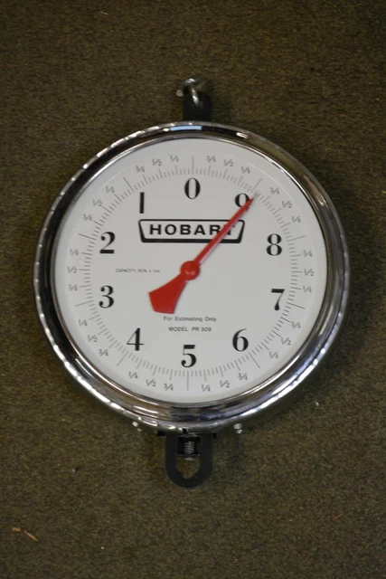 Hobart Scale PR309 PR 309 White Double Faced Hanging Dial Scale 30 lbs x 1 oz