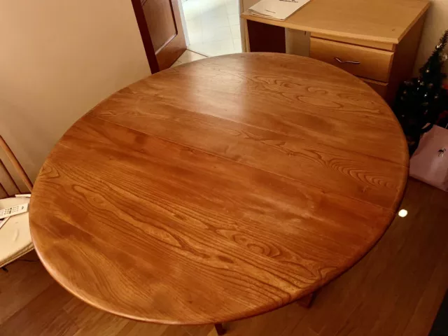 Ercol round gate Leg dining table 128CM