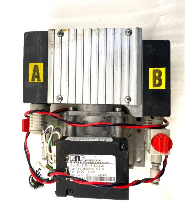 KNF PU2159-N813.0-3.08 Dual Diaphragm Pump 24 VDC 2.5 A (Parts/Repair)