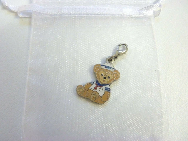 Walt Disney World Mickey Mouse Duffy Bear Bracelet Charm enamel Clip on WDW Rare