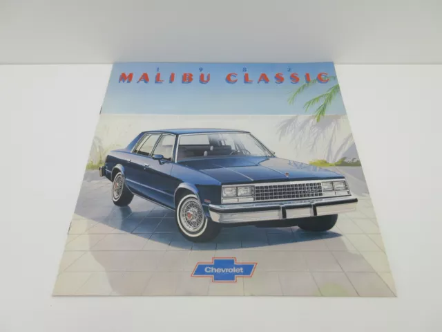 1982 Chevy MALIBU CLASSIC Brochure / Catalog with Color Chart