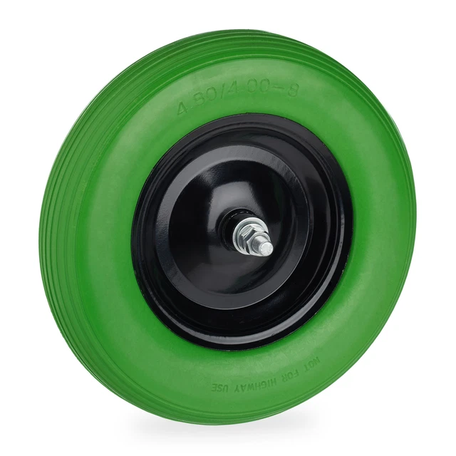 Roue + Pneu 8 Pouces 2.80/2.50-4 – Brouette & Chariot – Alésage 3/4" – Moyeu 3"